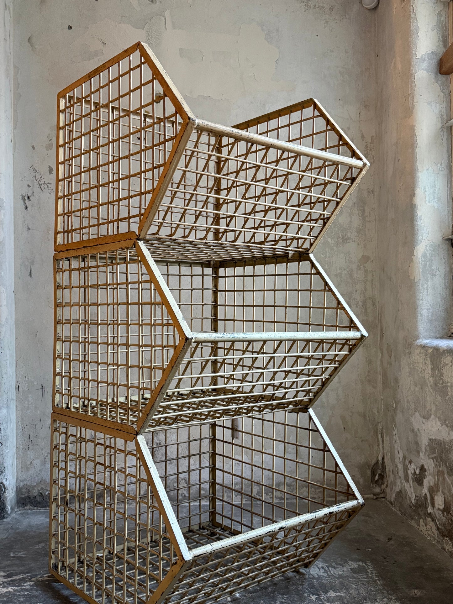 Industrial Stacking Heavy Duty Basket Shelving Racks