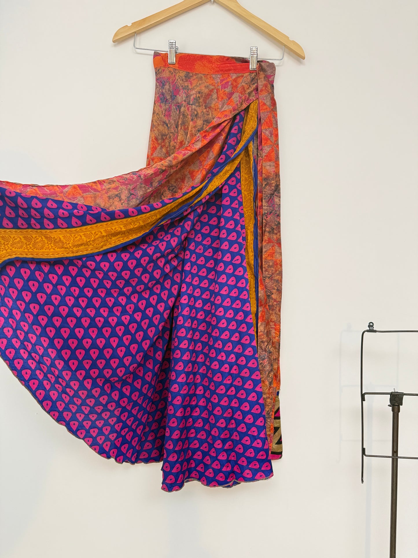 Vintage Saree Silk Wrap Skirt