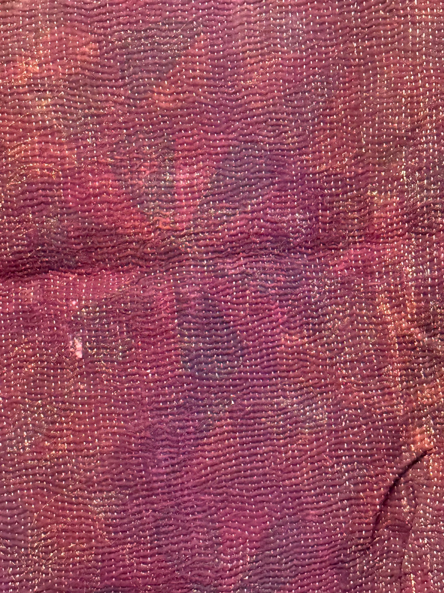 A Finestitch Kantha Quilt with Ajrakh over-print