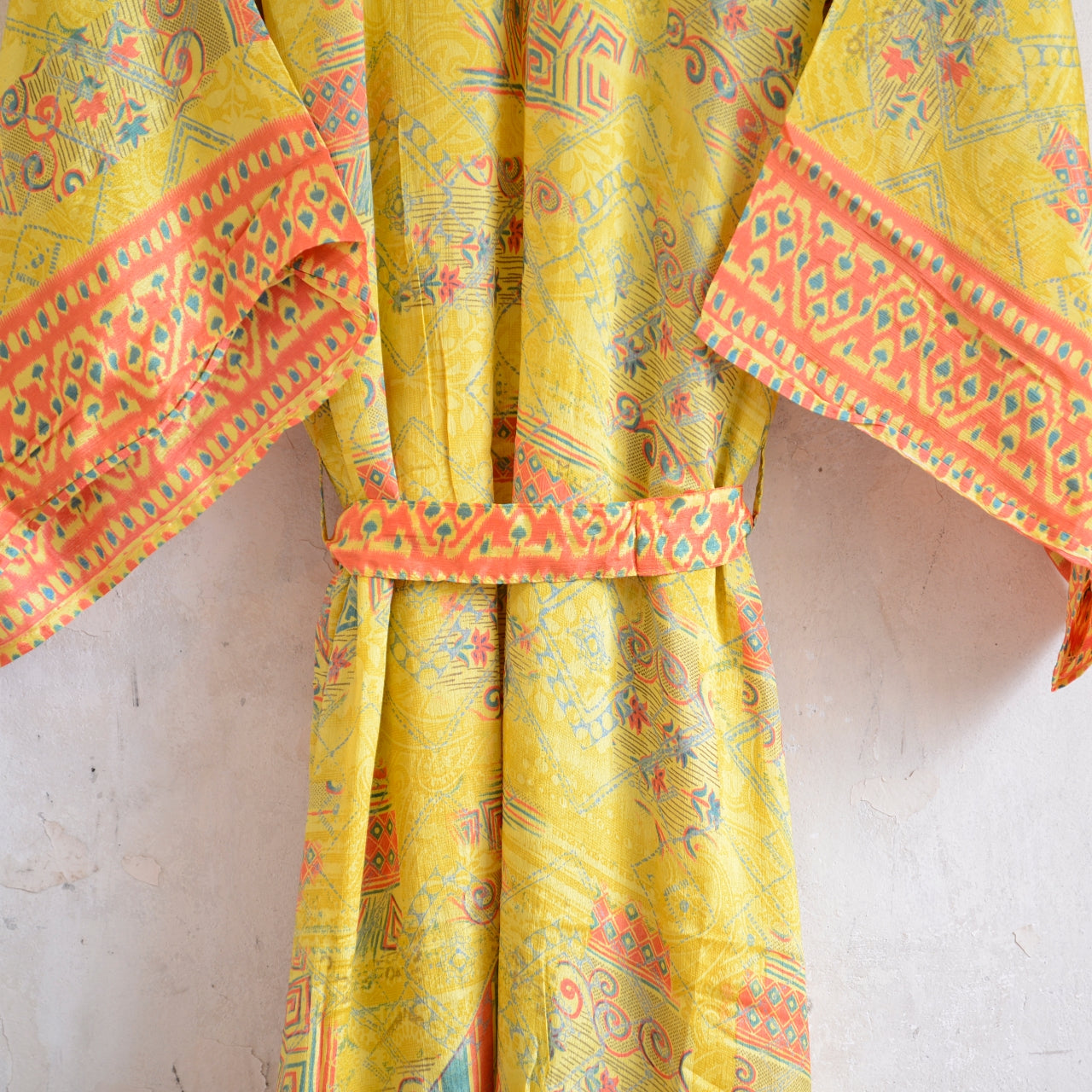 Long Vintage Silk Kimono