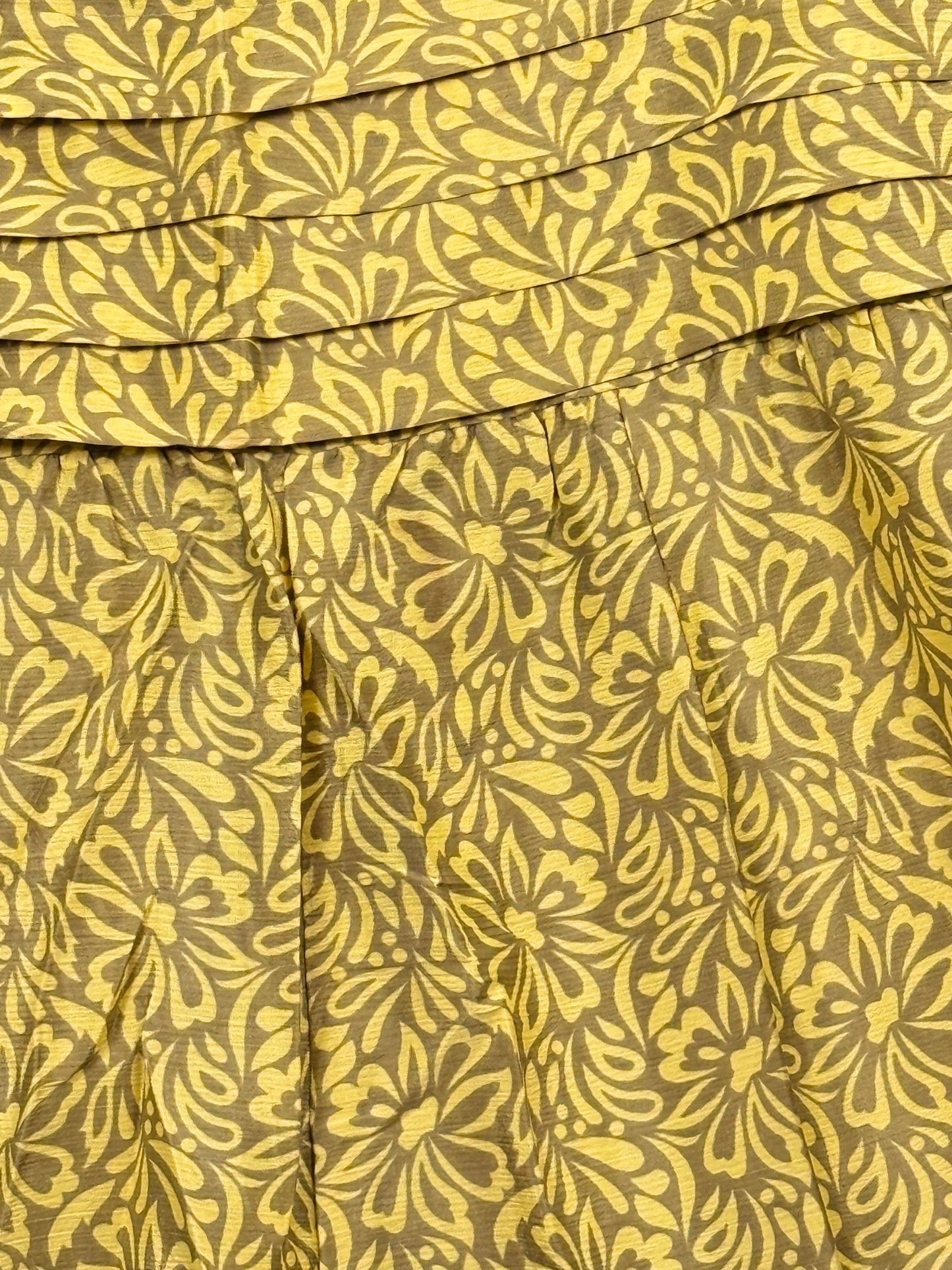 Vintage Saree Silk Pleated Skirt