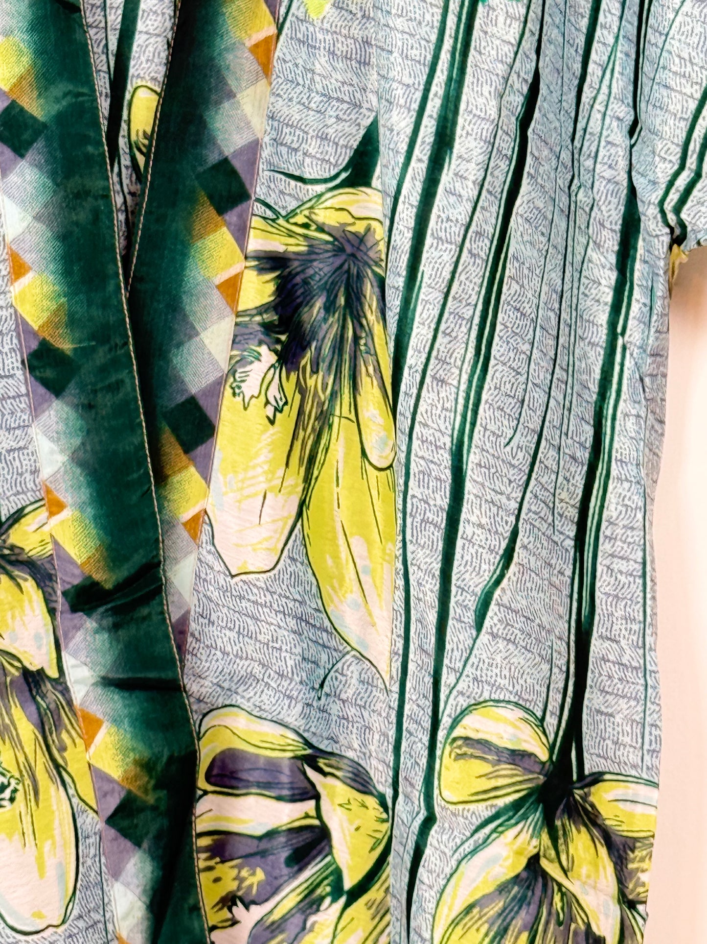 Vintage Saree Silk Trousers & Shirt Co-ordinated Set