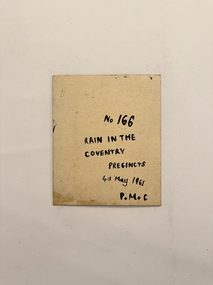 No. 166 Rain in the Coventry Precincts - PETER CROTTY, British | 1943-present