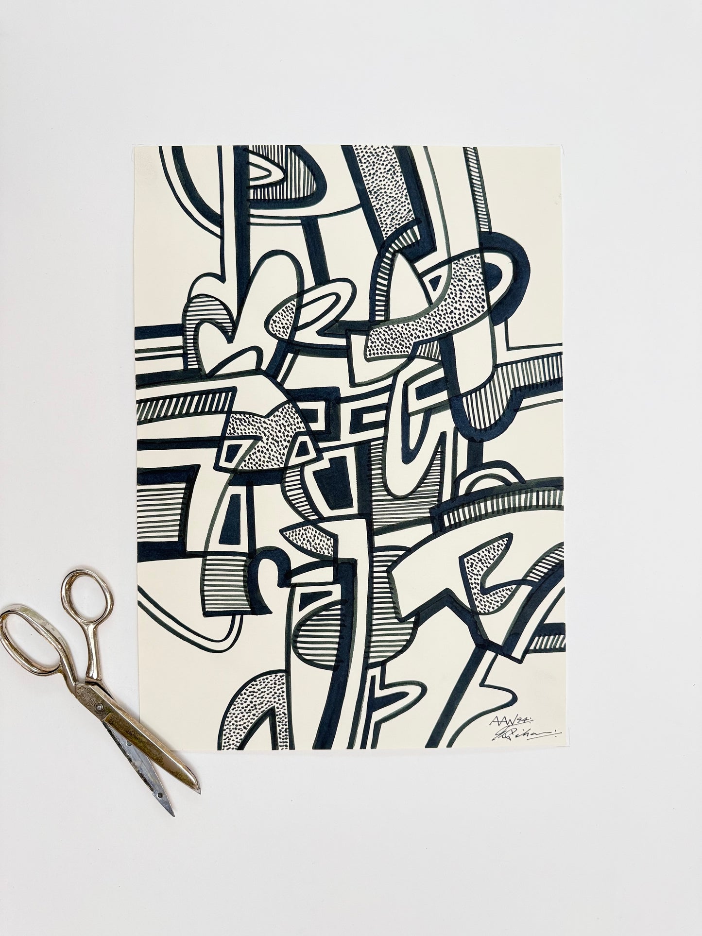 Monochromatic Original Artwork No.243 - ARTHUR ALLAN WILSON, Scottish | 1944-2024