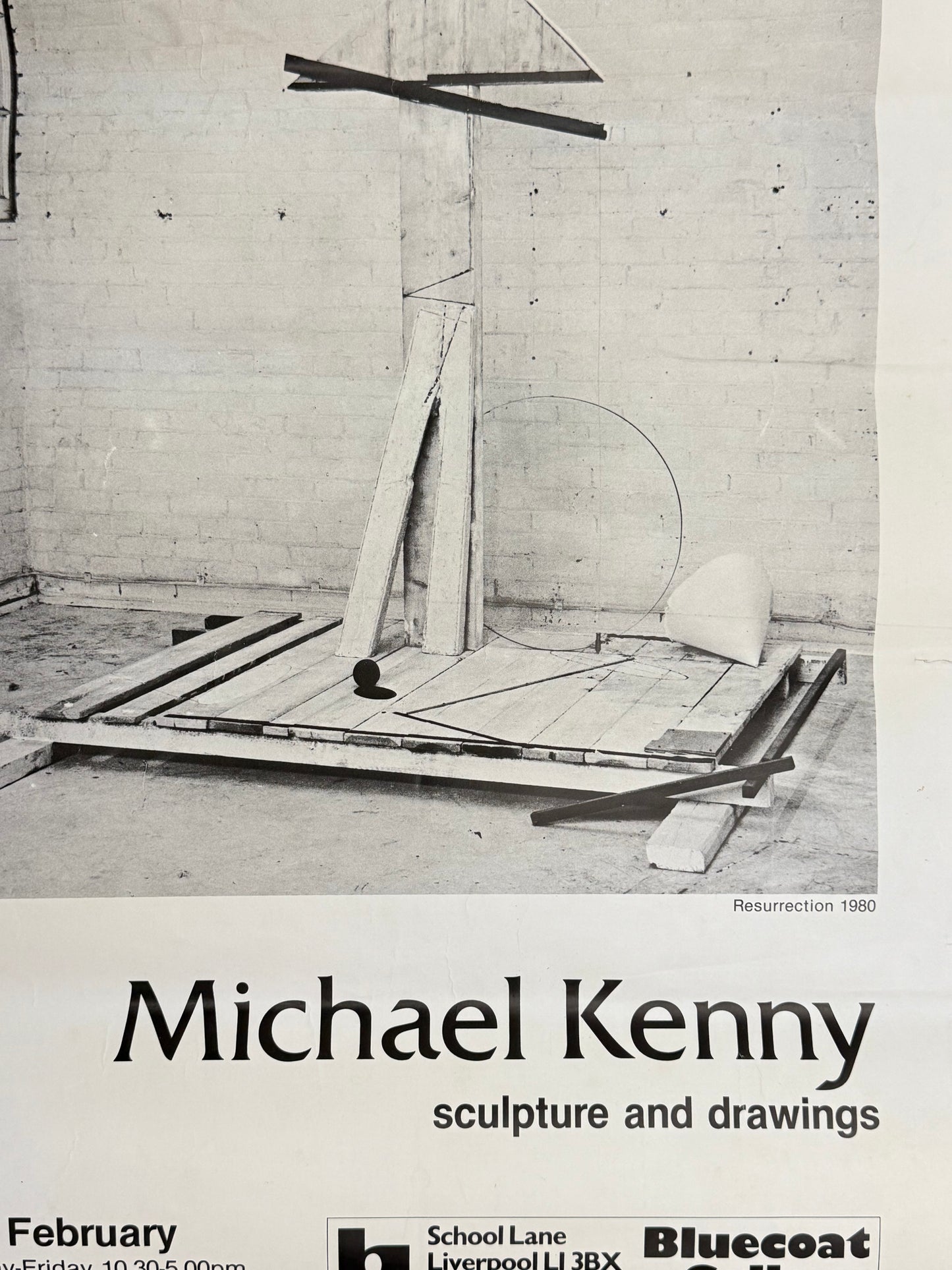 MICHAEL KENNY sculpture and drawings, Bluecoat Gallery | Art Poster