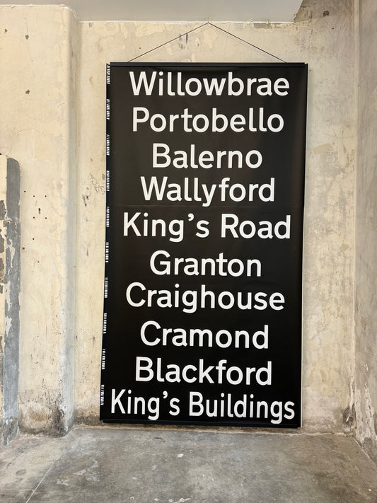 Edinburgh Destination Bus Blind - Willowbrae to Kings Buildings