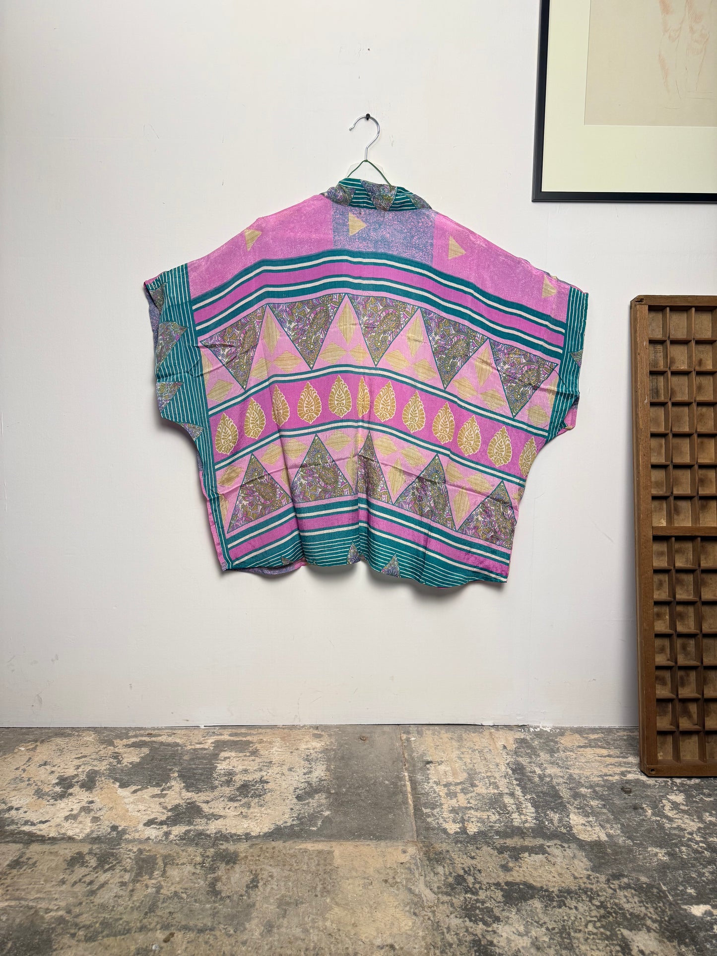 Vintage Saree Silk Shrug Blouse