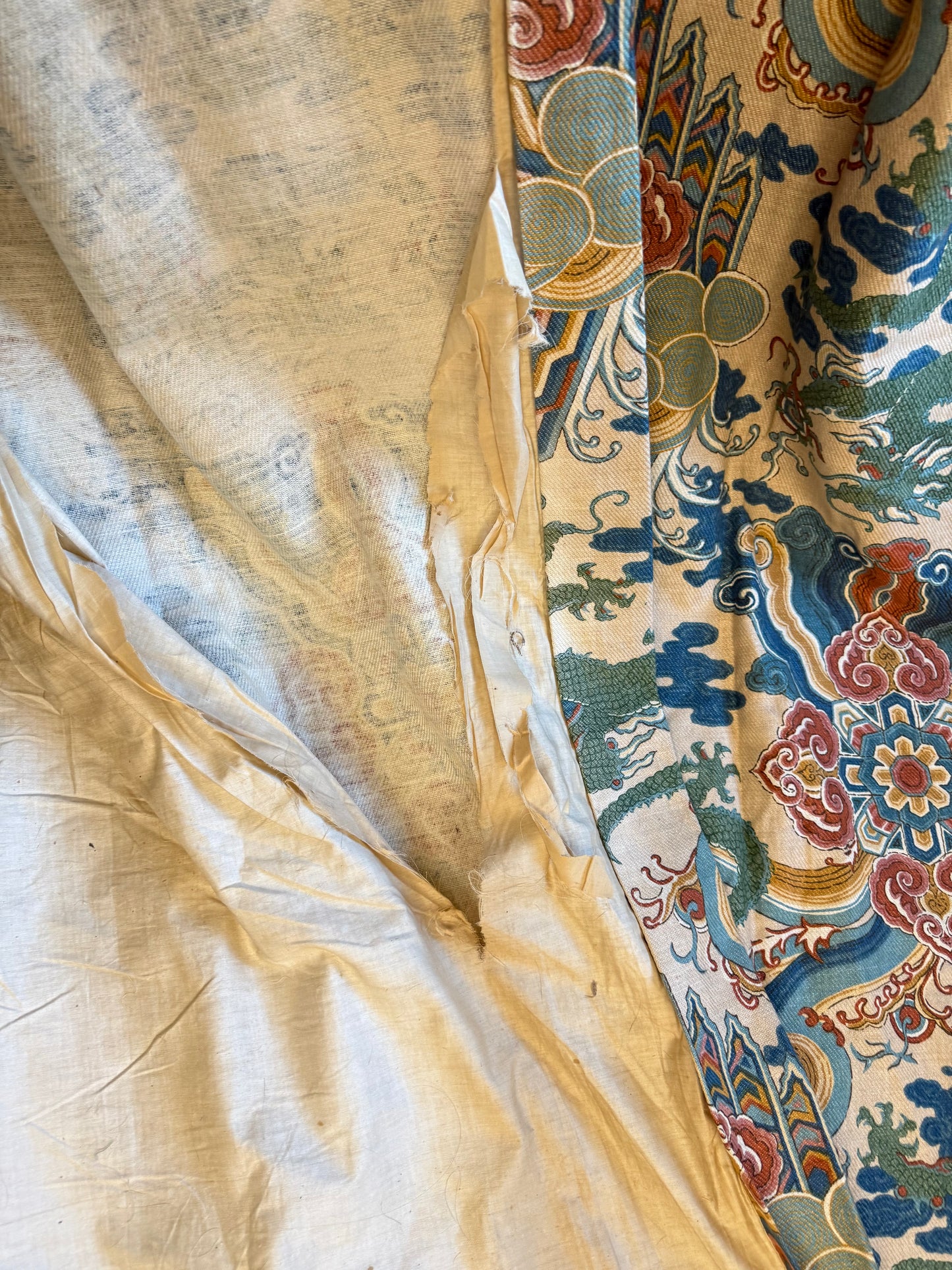 Whytock & Reid 'Emperors Robe' Chinoiserie Curtain Fabric 1974