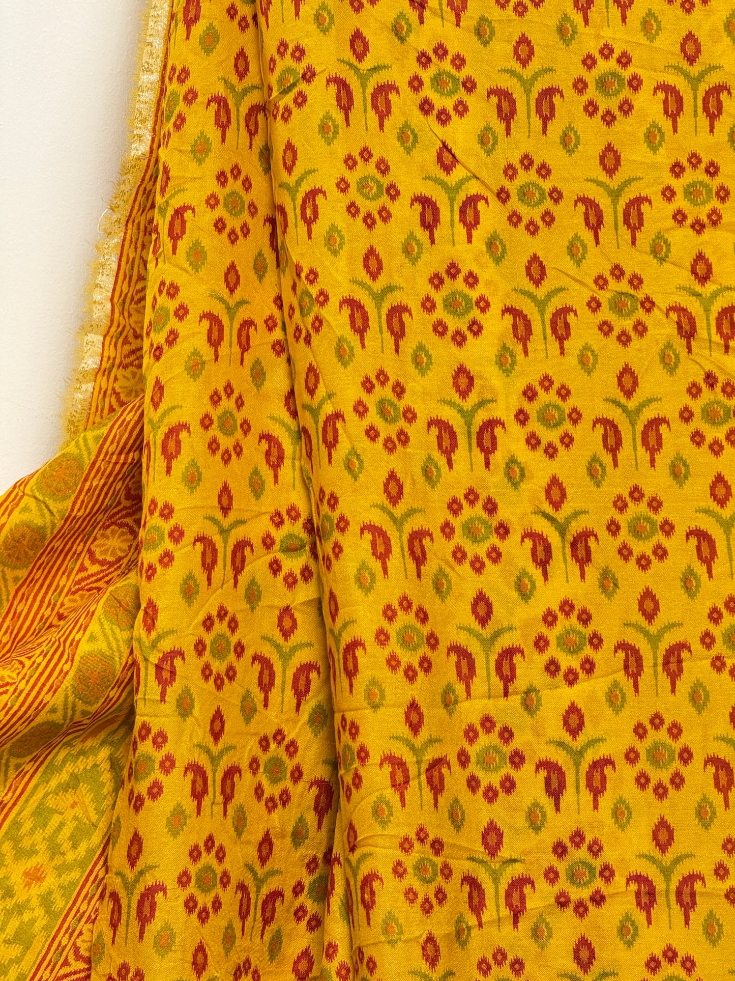 Vintage Pure Silk Saree Fabric