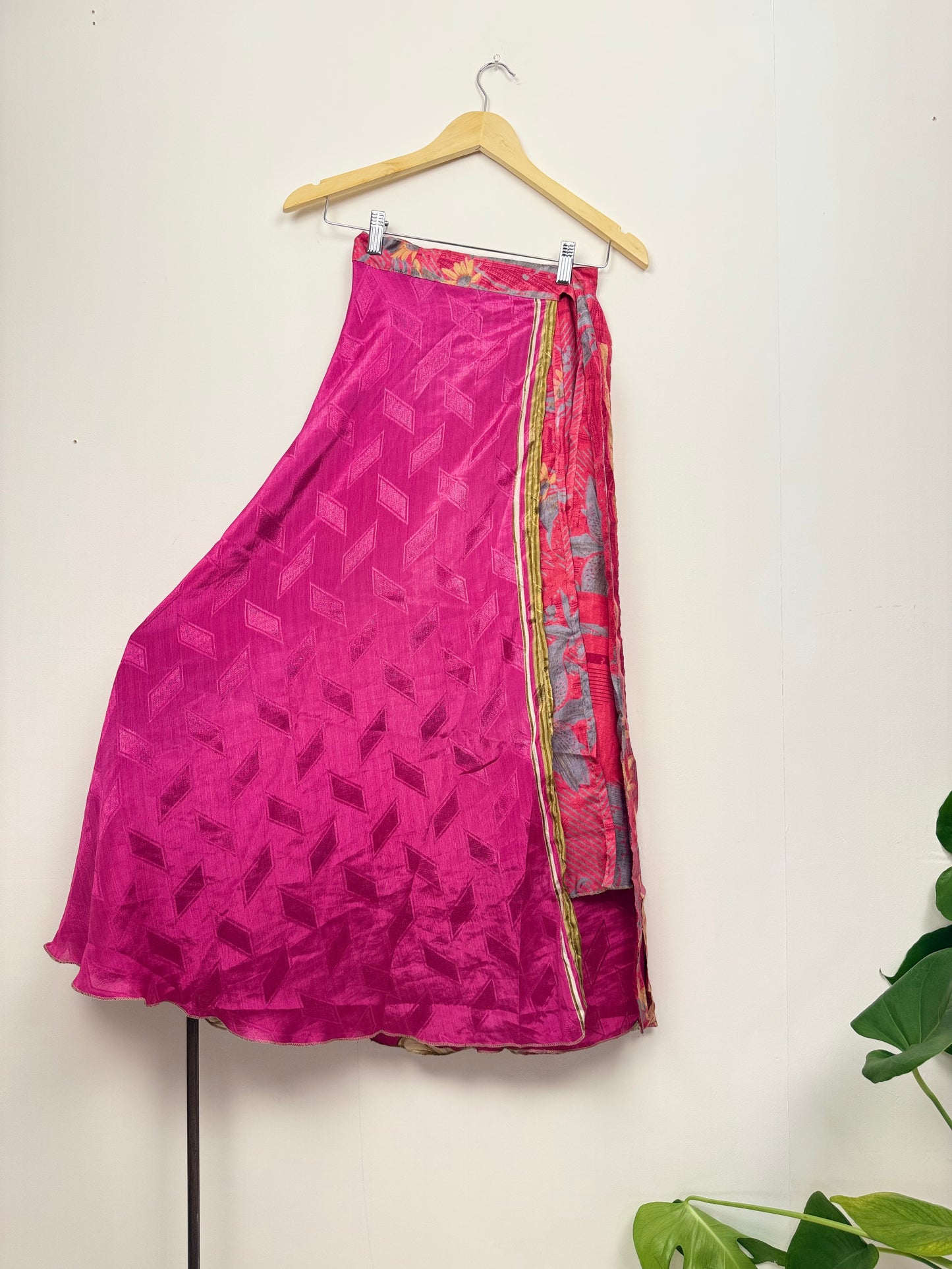 Vintage Saree Silk Wrap Skirt