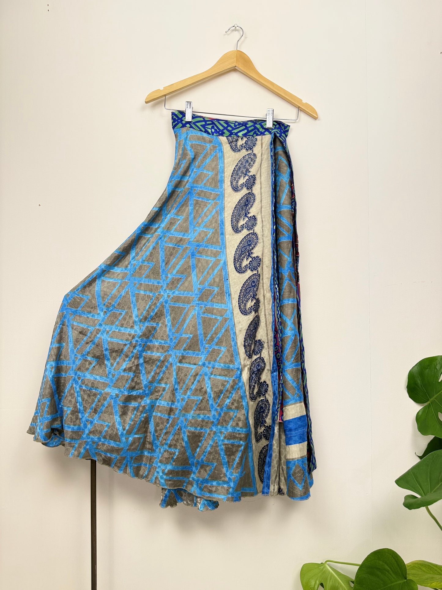 Vintage Saree Silk Wrap Skirt