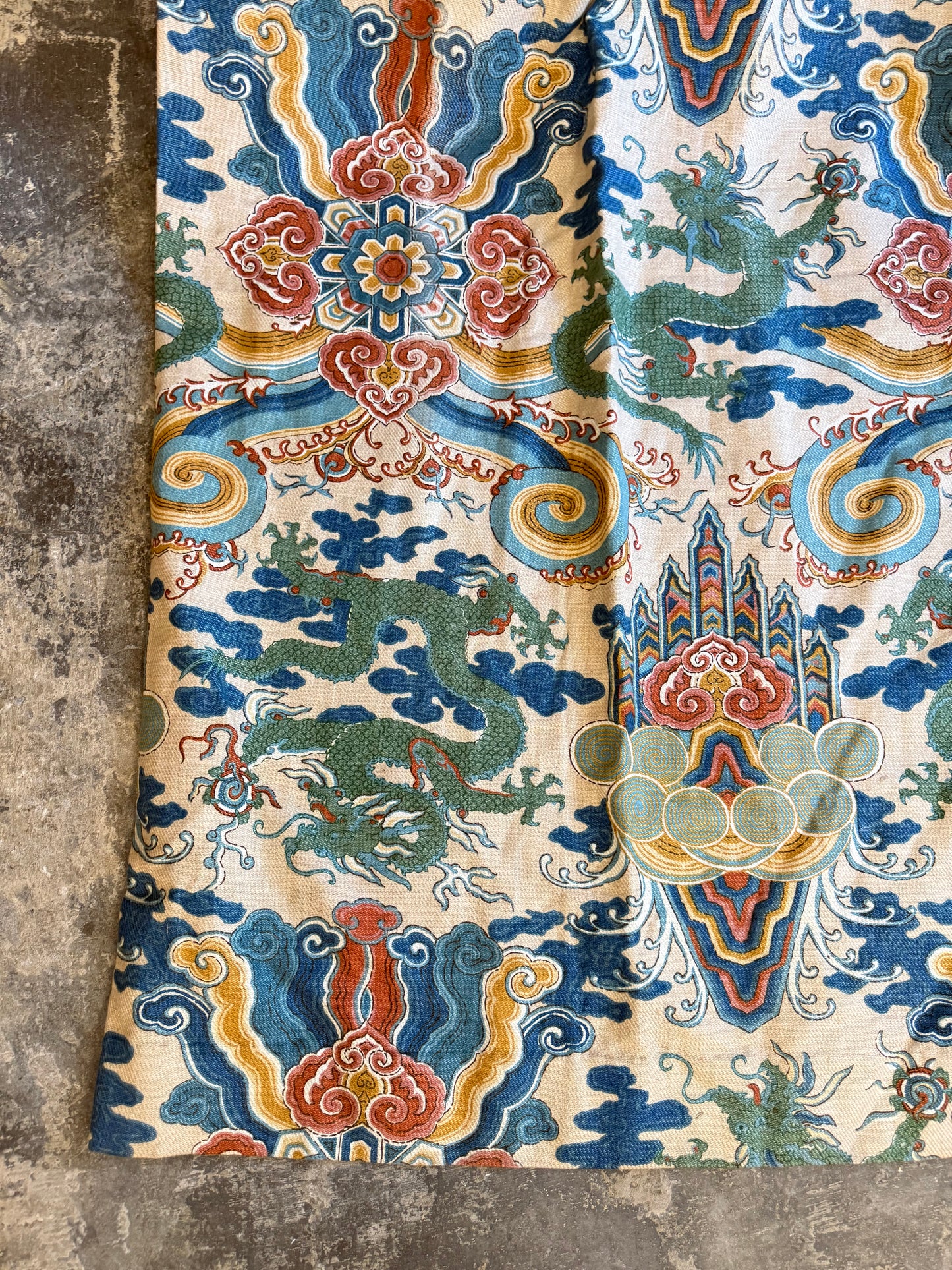 Whytock & Reid 'Emperors Robe' Chinoiserie Curtain Fabric 1974