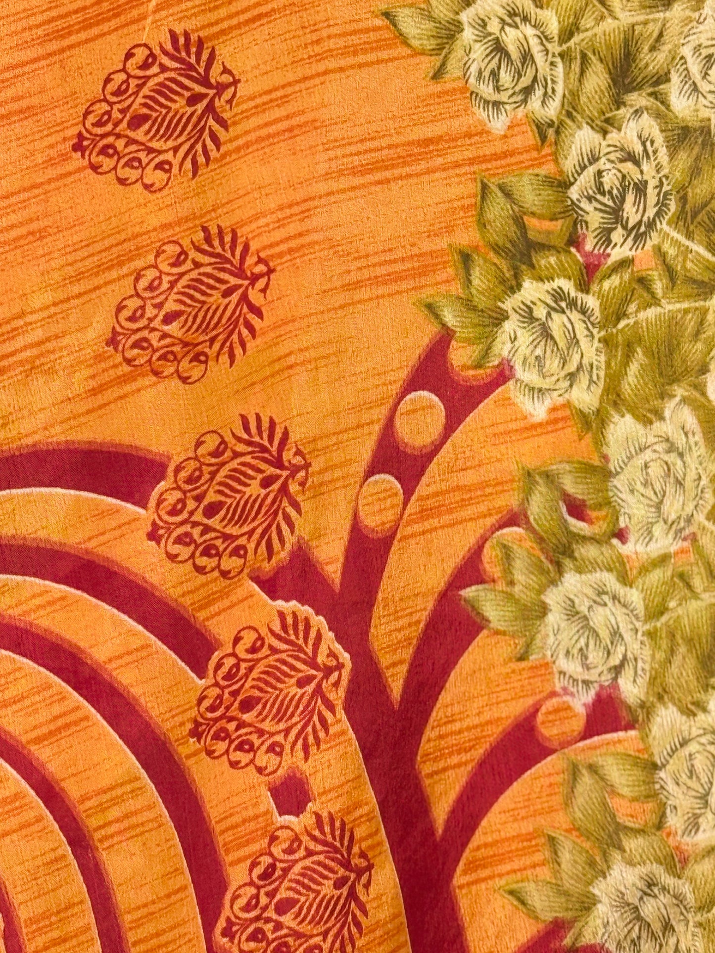 Vintage Saree Silk Wrap Skirt