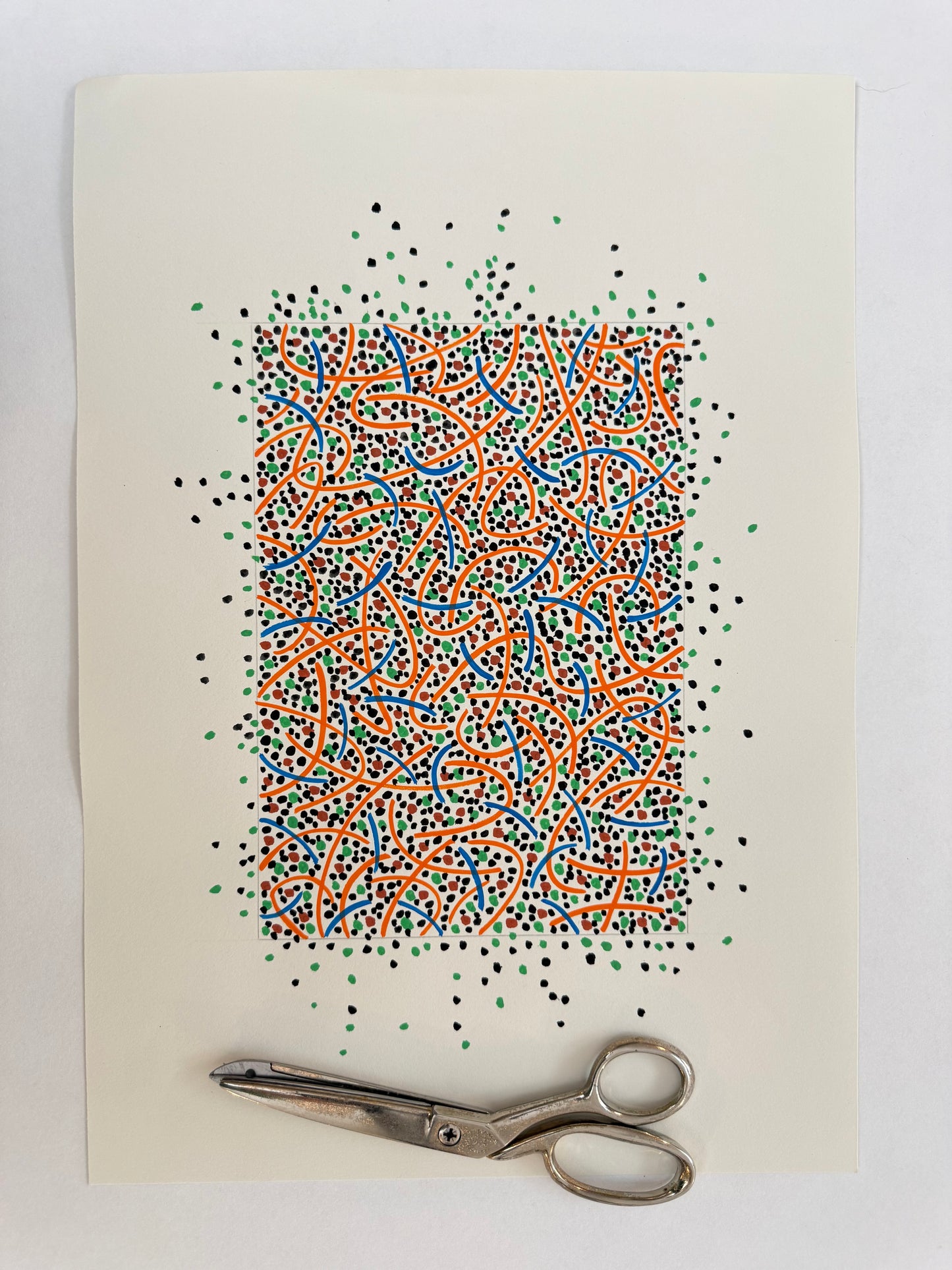 Pointillist Ink on Paper Original Artwork No.21 - ARTHUR ALLAN WILSON, Scottish | 1944-2024