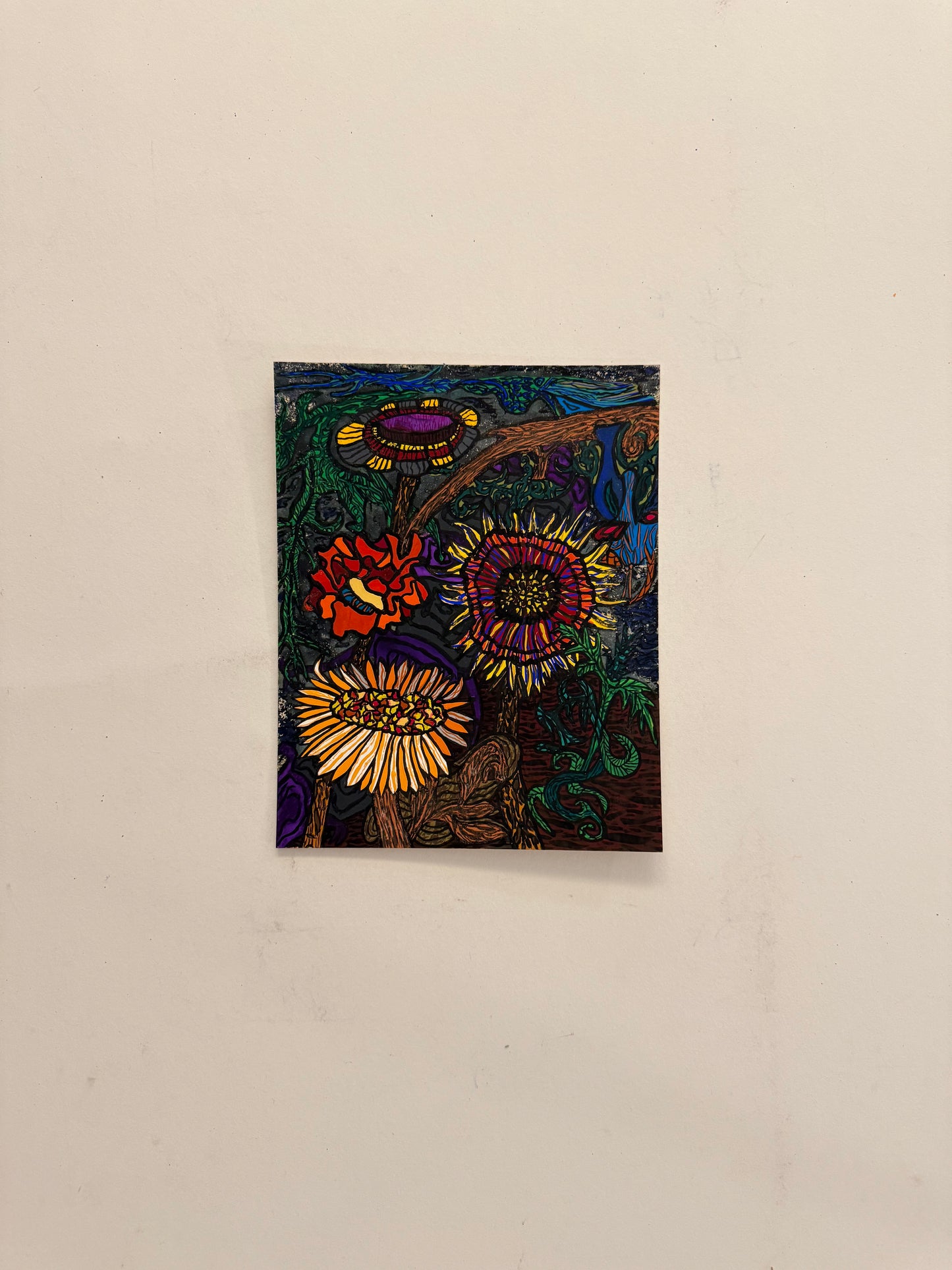 No. 172 Dark Moonflowers - PETER CROTTY, British | 1943-present