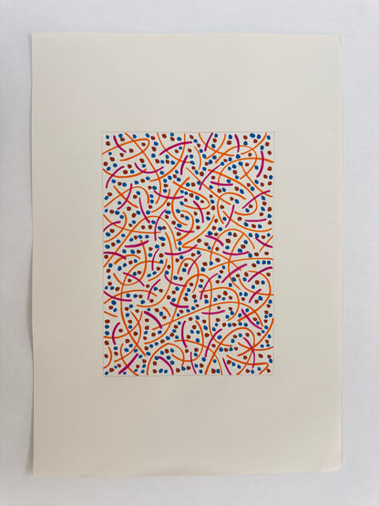 Pointillist Ink on Paper Original Artwork No.25 - ARTHUR ALLAN WILSON, Scottish | 1944-2024