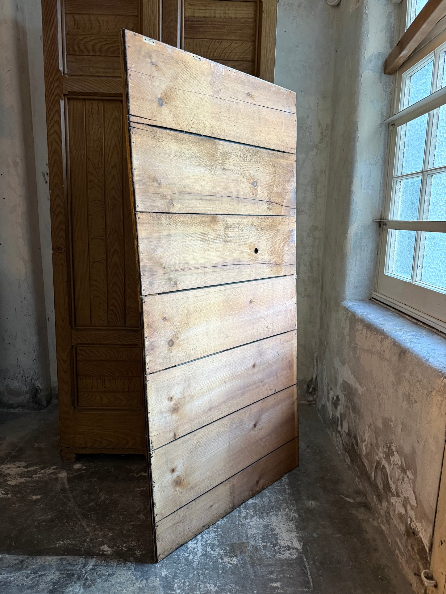 An early 20thC Gents Outfitters or Tailors Mirror