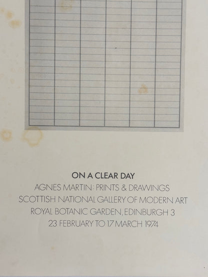 AGNES MARTIN : Prints & Drawings, Scottish National Gallery of Modern Art | Art Poster