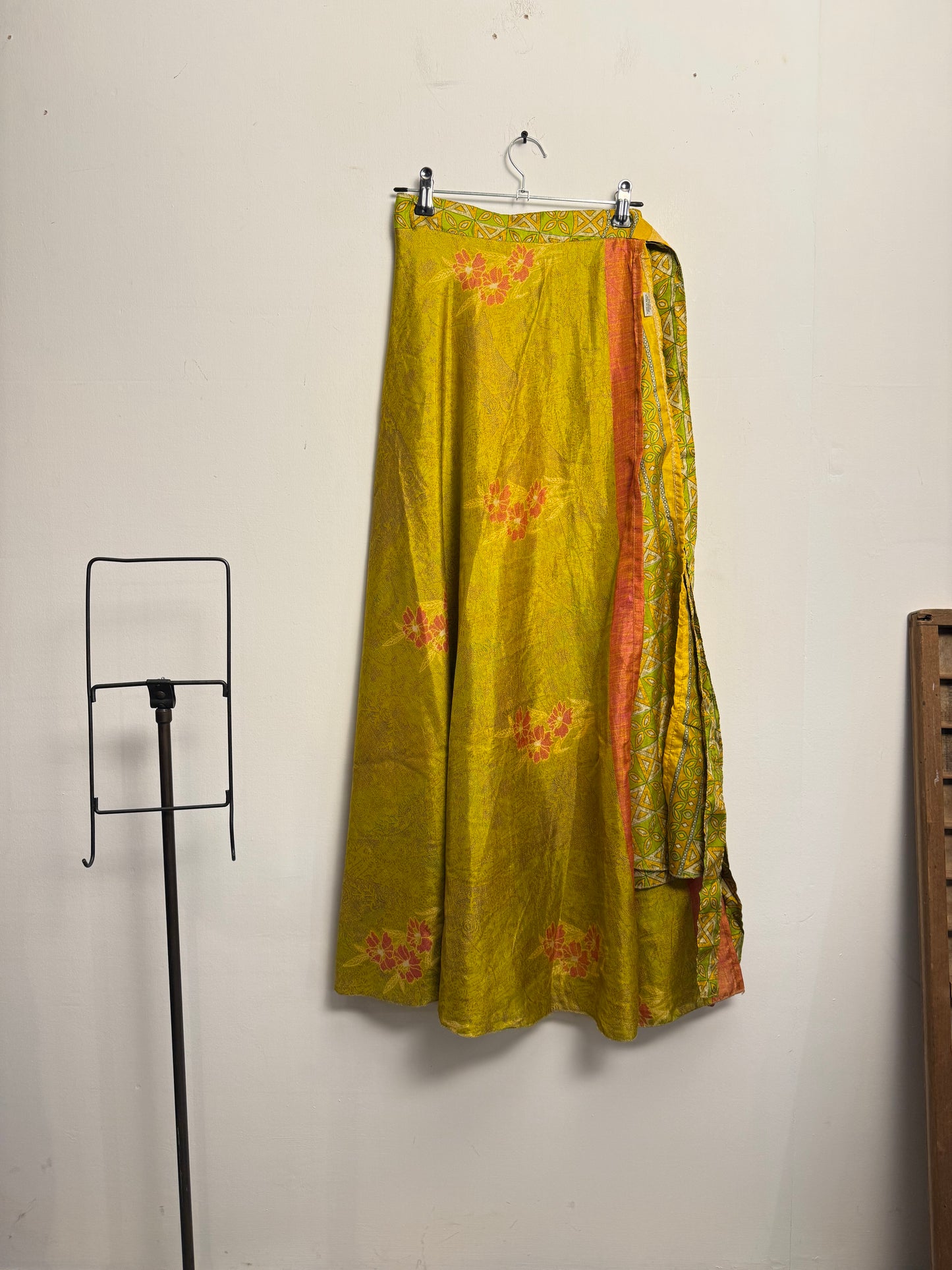 Vintage Saree Silk Wrap Skirt