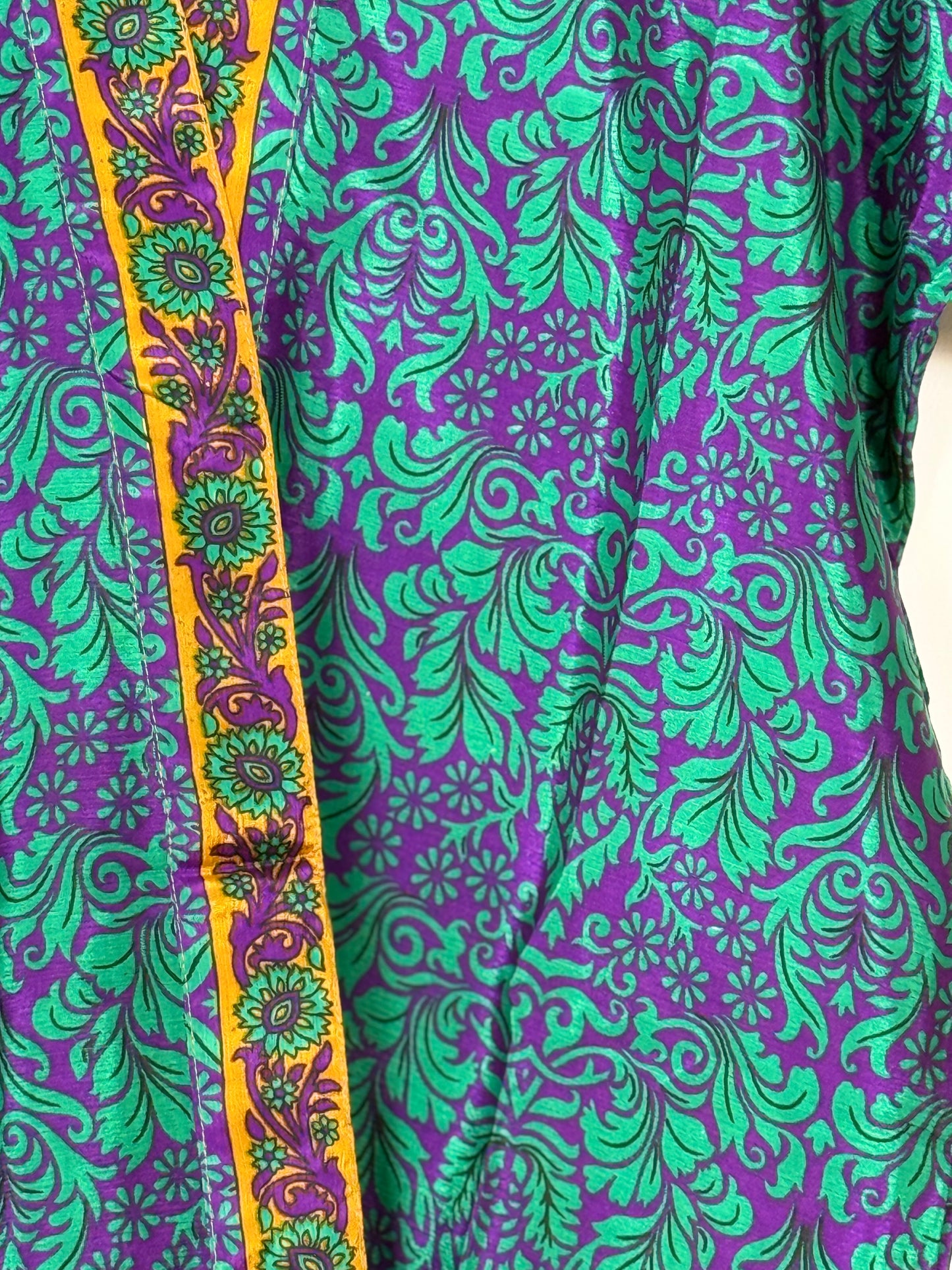 Vintage Saree Silk Trousers & Shirt Co-ordinated Set