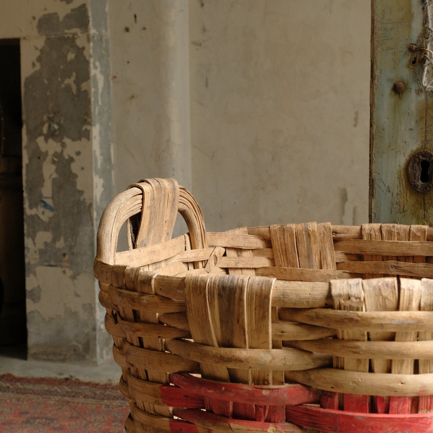 Large French Vineyard Basket c1900