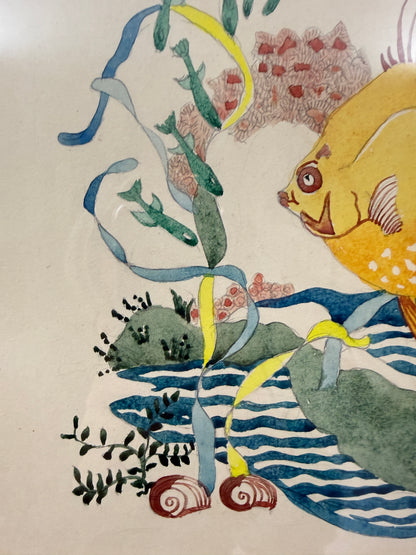 The Yellow Peril | Original Marine Watercolour | c.1930-1950