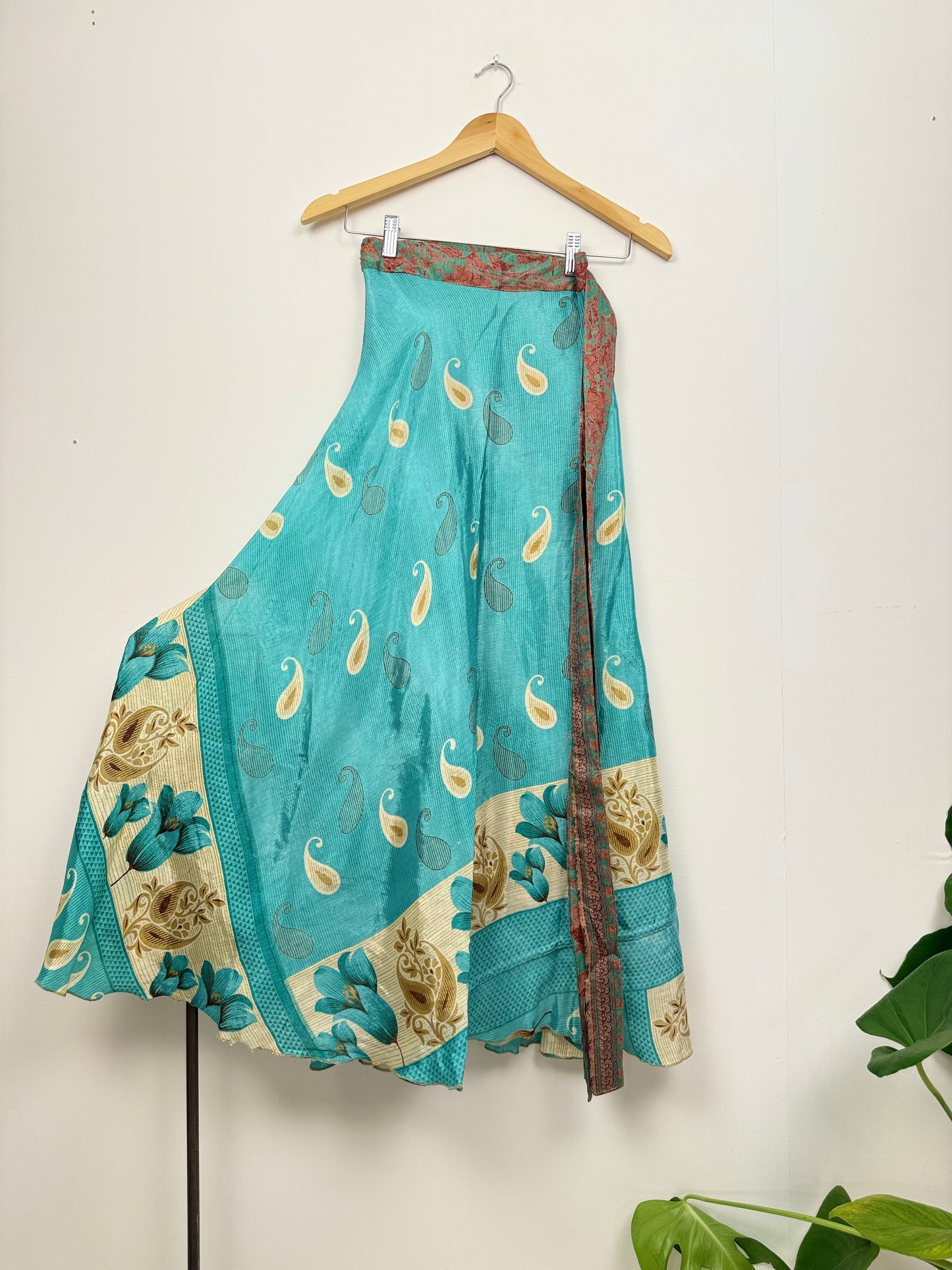 Vintage Saree Silk Wrap Skirt