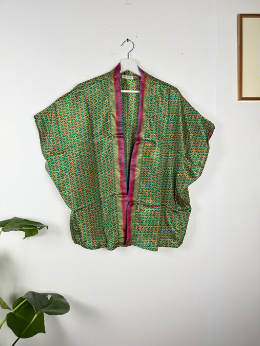 Vintage Saree Silk Shrug Blouse