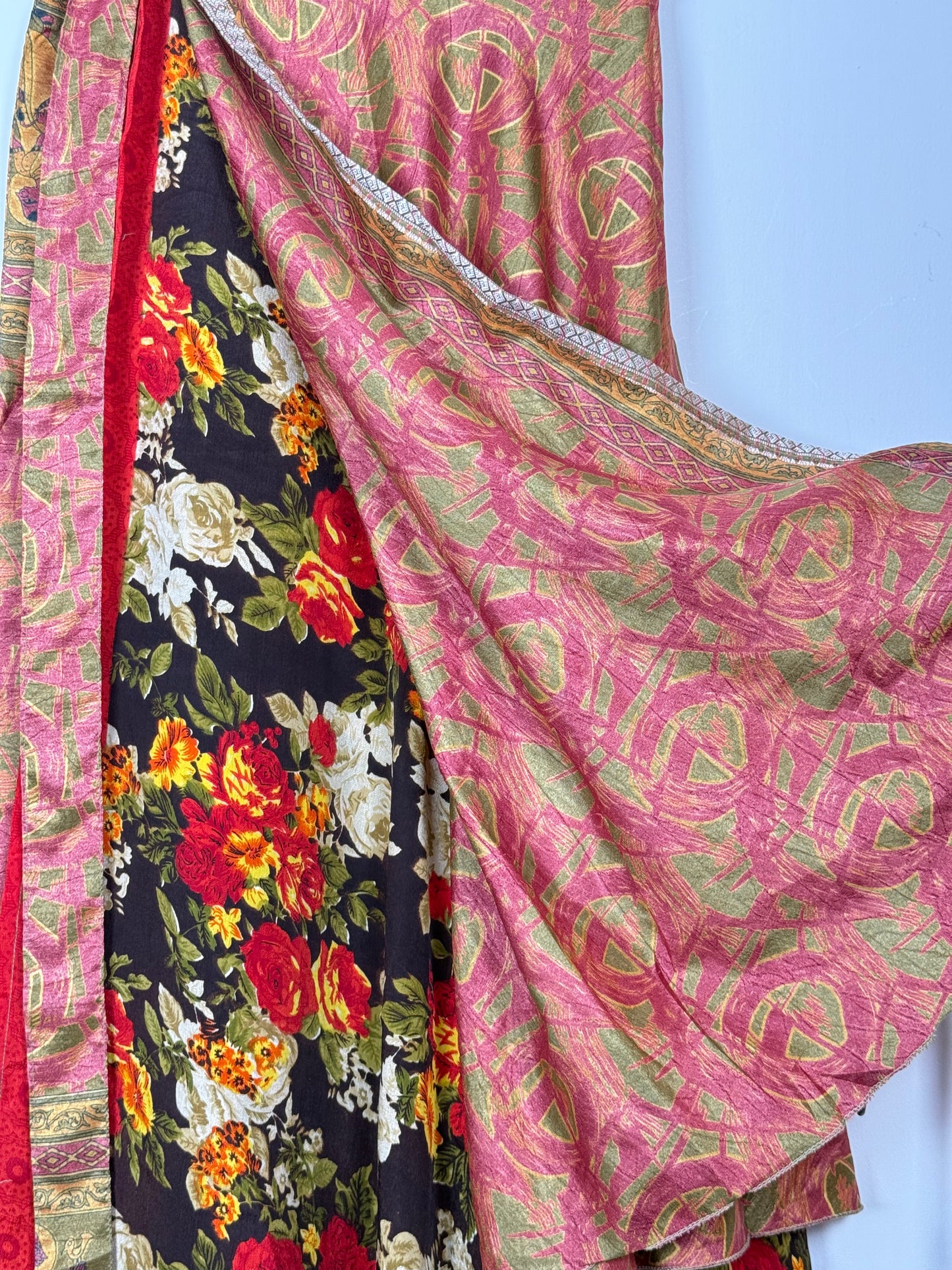 Vintage Saree Silk Wrap Skirt