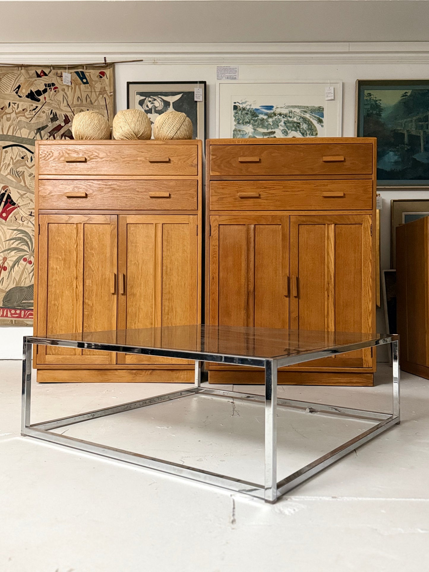 1970’s Glass & Chrome Coffee Table