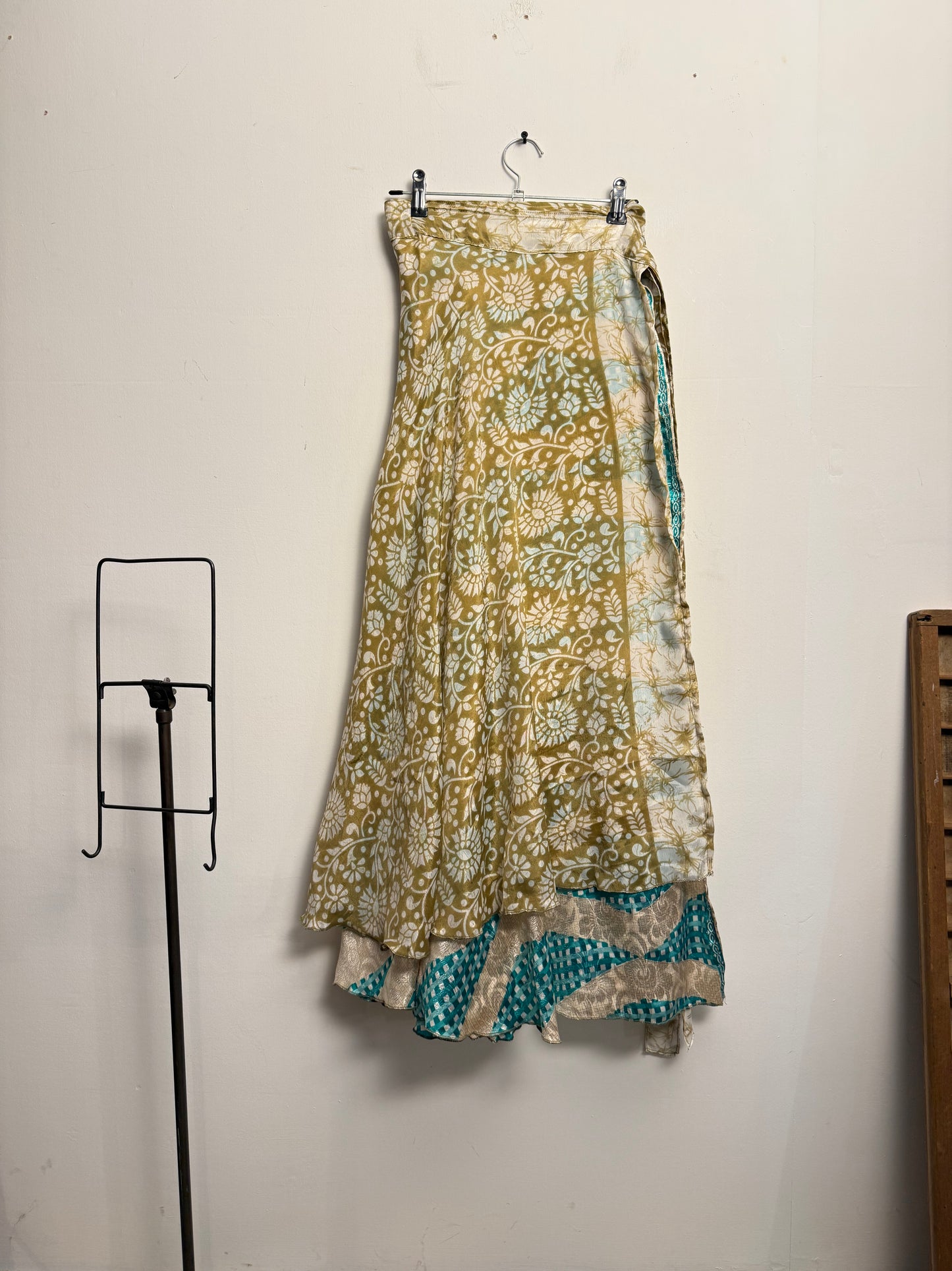 Vintage Saree Silk Wrap Skirt