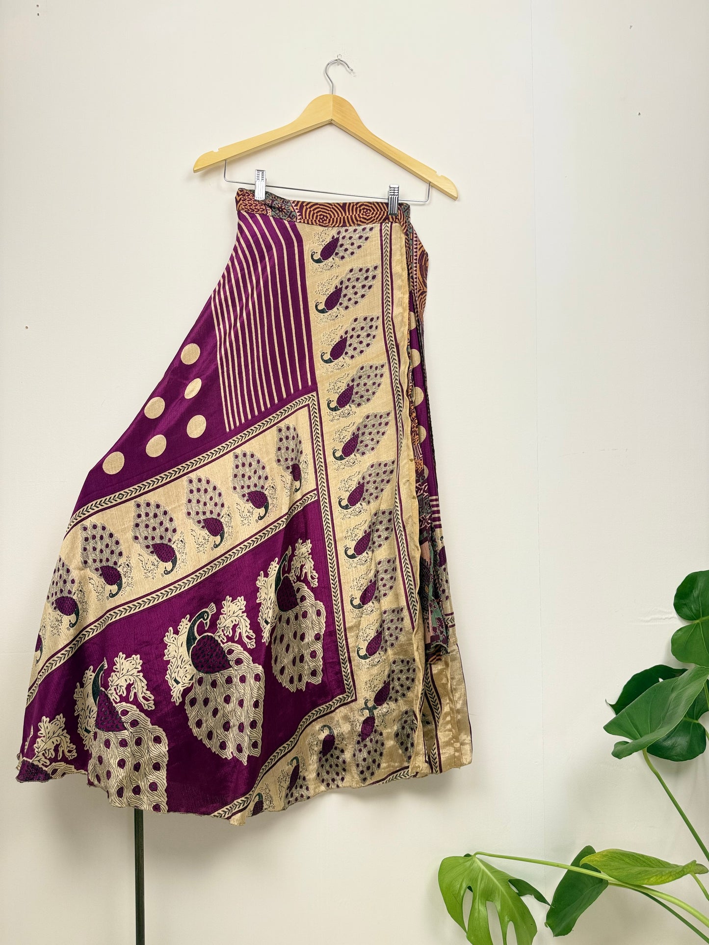 Vintage Saree Silk Wrap Skirt