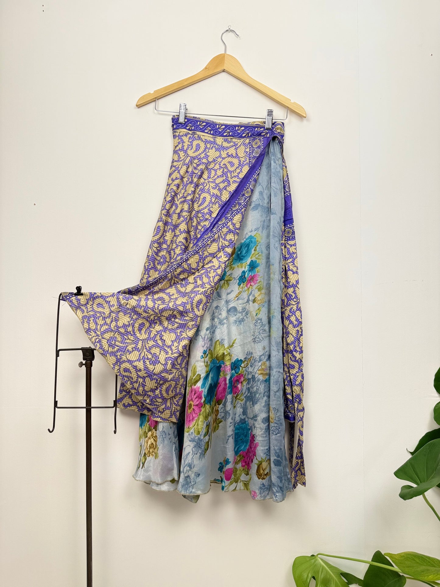Vintage Saree Silk Wrap Skirt
