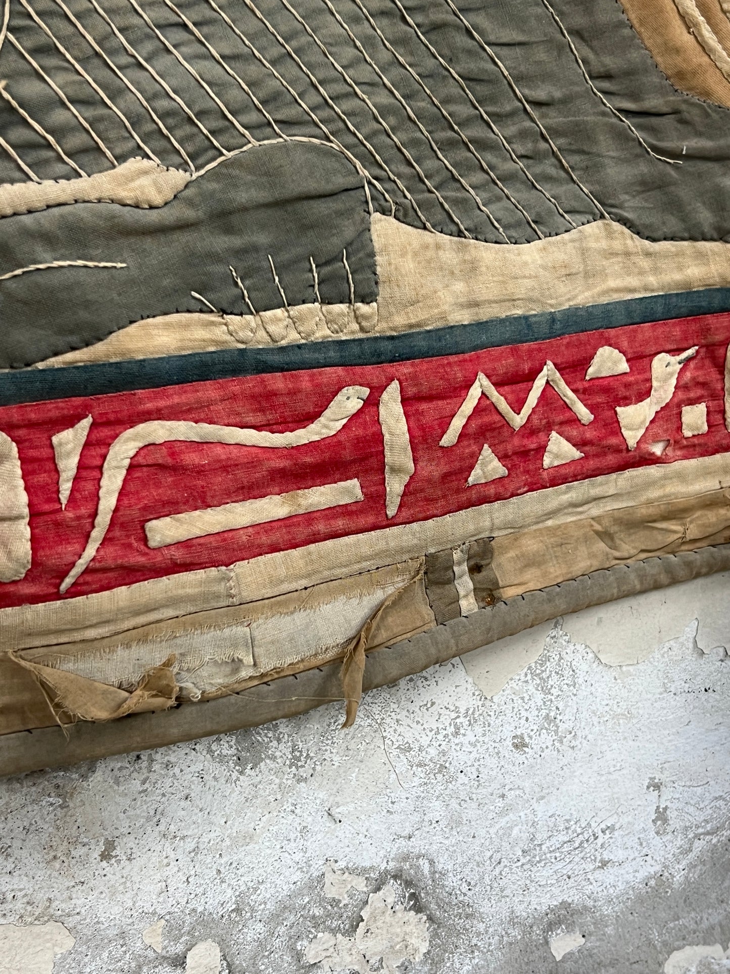 A 1920s Touristic Khayamiya Egyptian Appliqué Wall Hanging