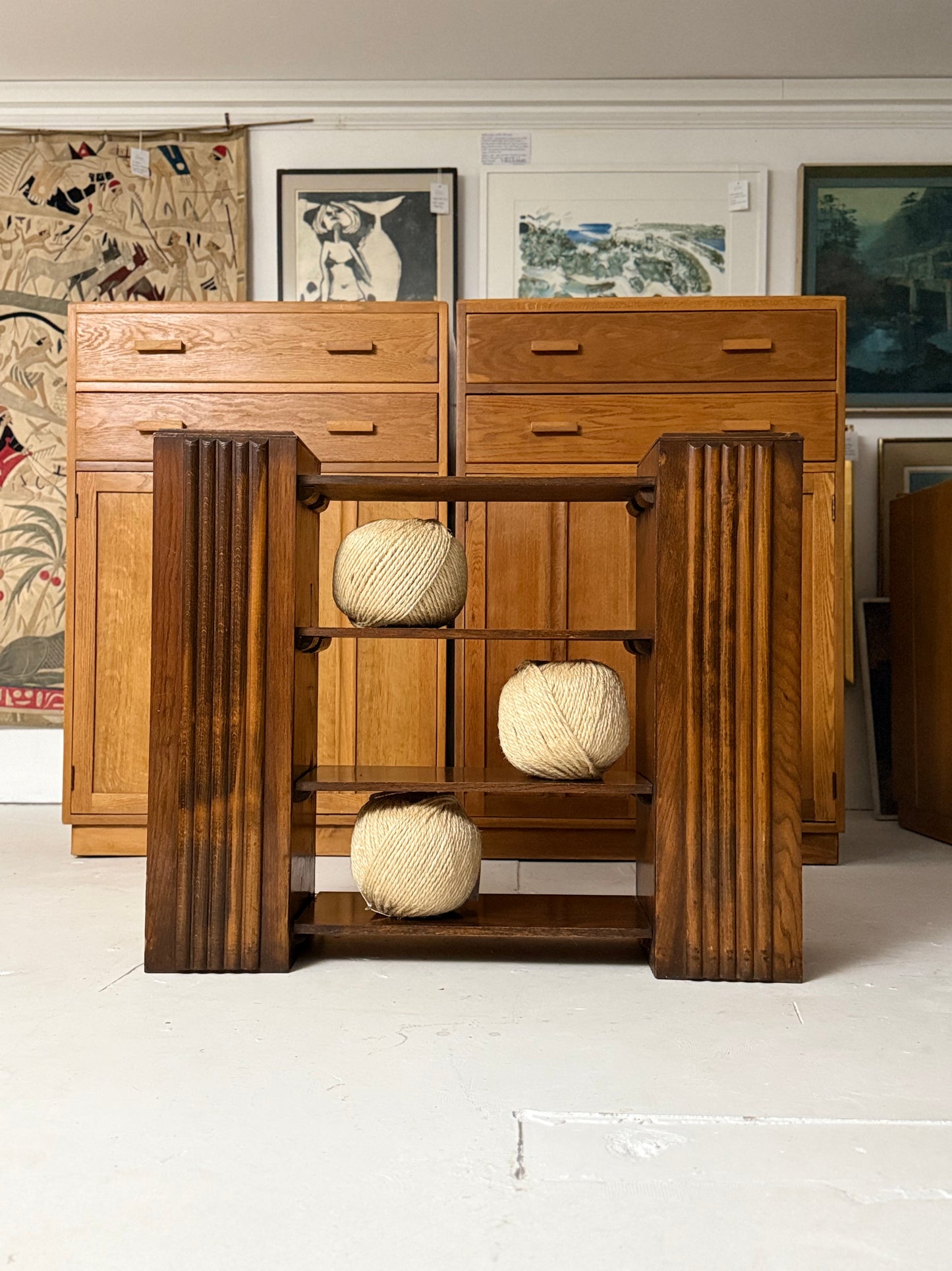 A British 1930's Art Deco Bookcase