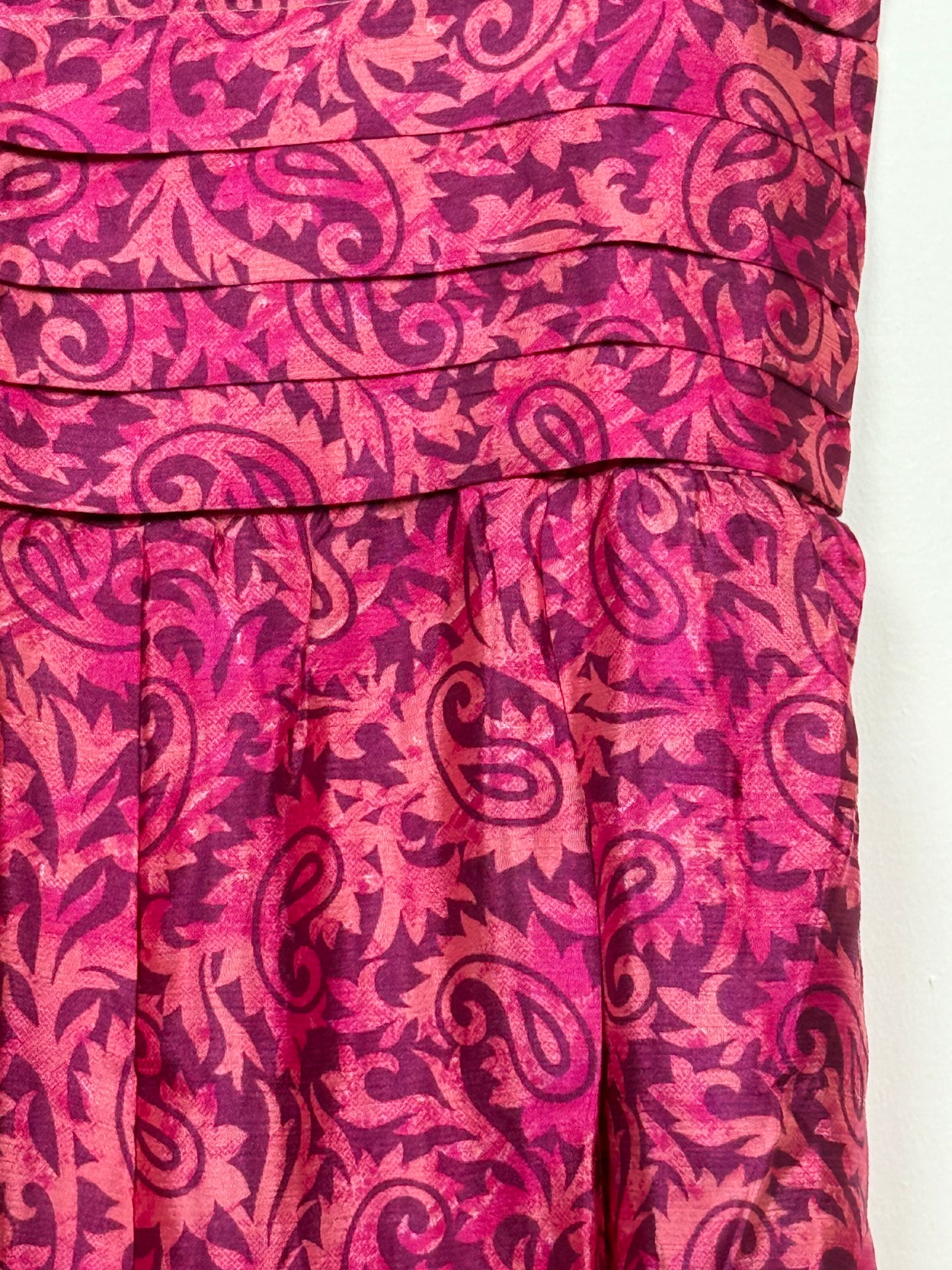 Vintage Saree Silk Pleated Skirt