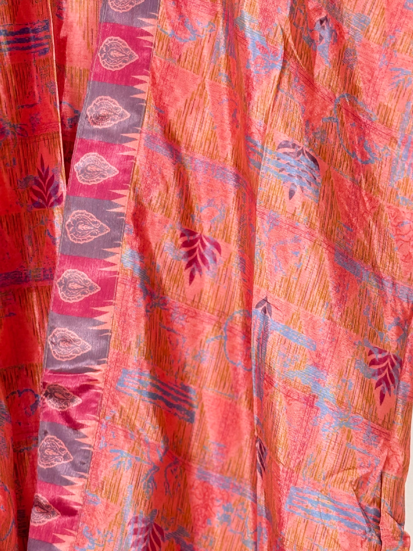 Vintage Saree Silk Trousers & Shirt Co-ordinated Set