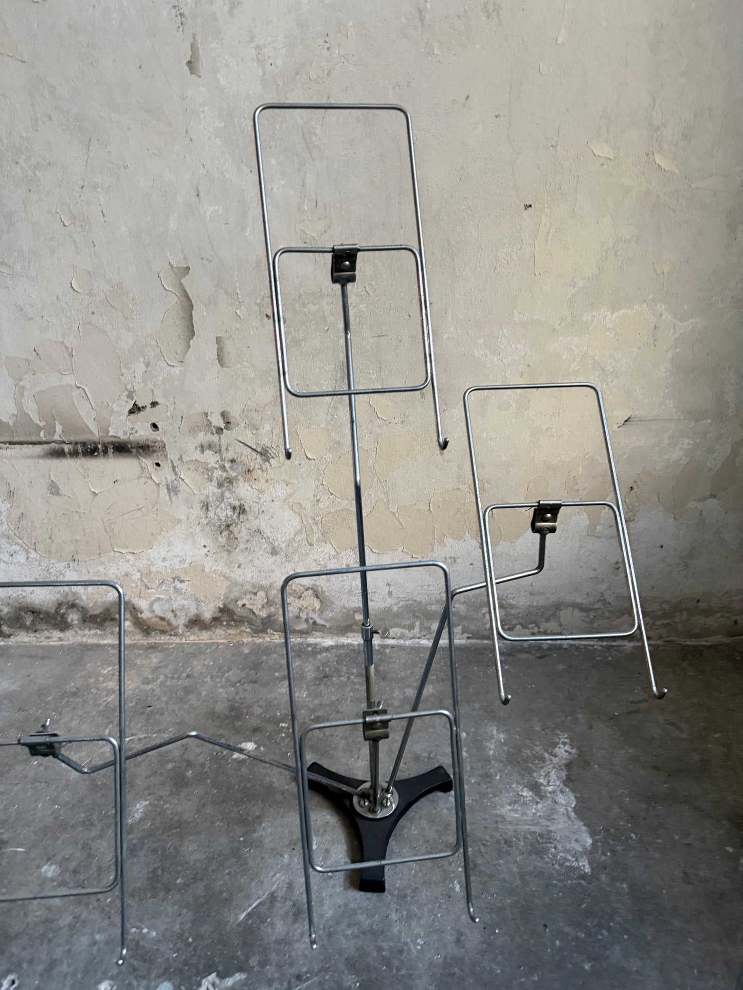 Pair of 1920’s Shop Display Chrome Shirt Stands