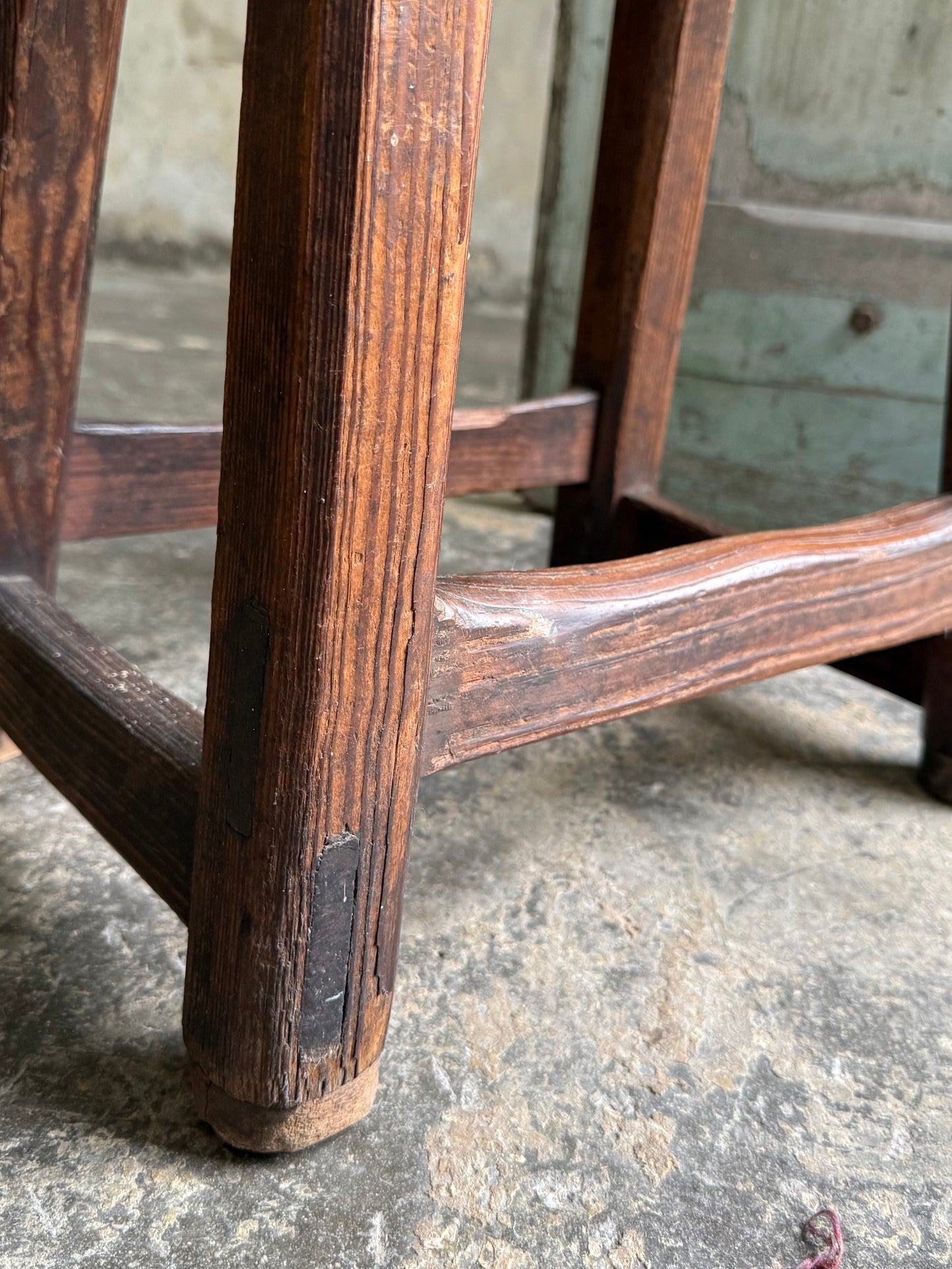 Scottish 19thC Pitch Pine Stool