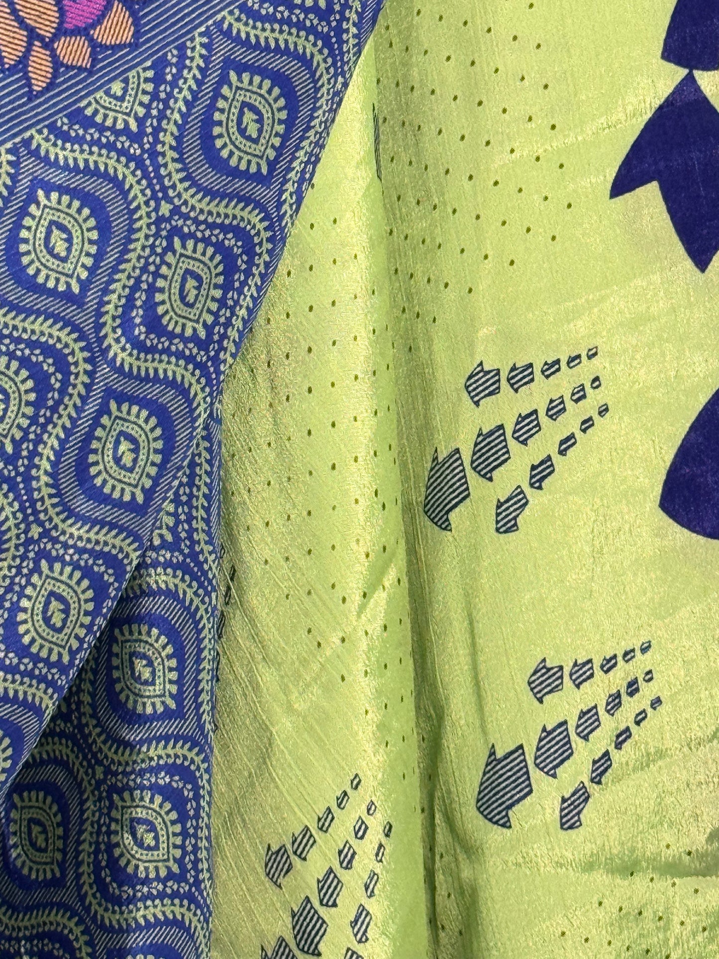 Vintage Saree Silk Wrap Skirt