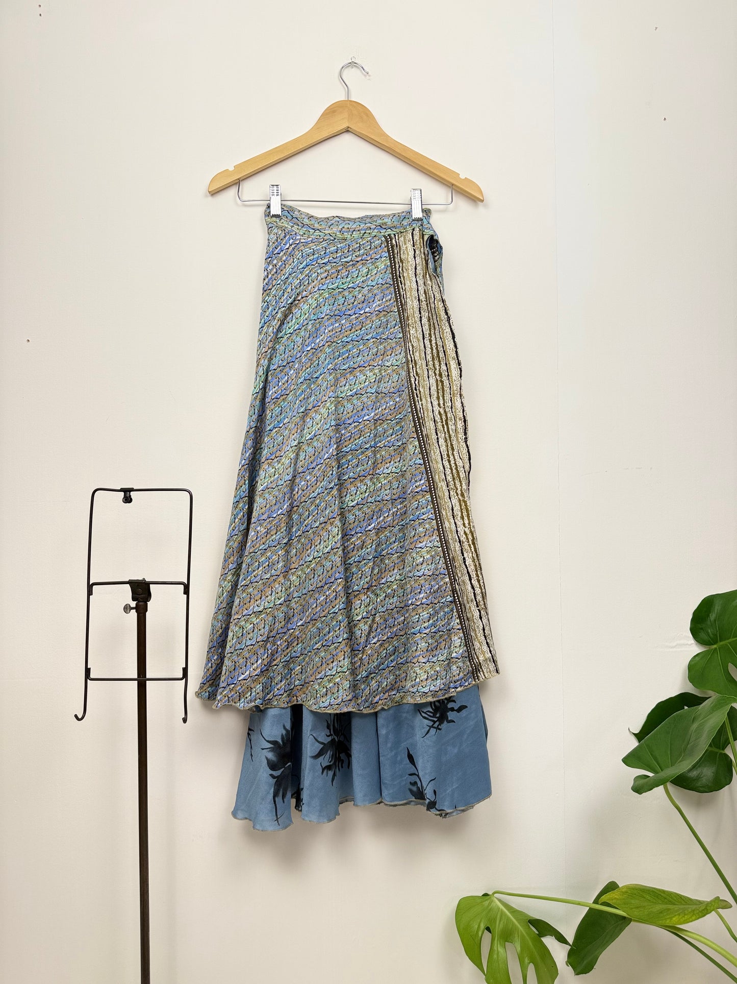 Vintage Saree Silk Wrap Skirt