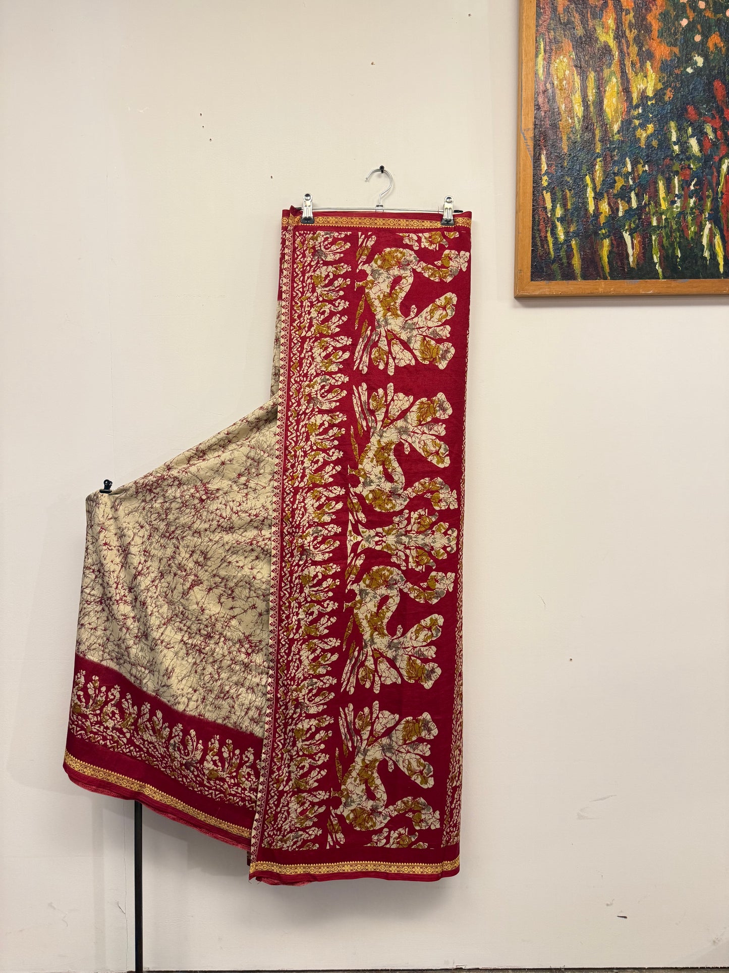 Vintage Pure Silk Saree Fabric