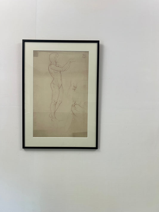 A Drawing of Standing Female Nude - 1920’s
