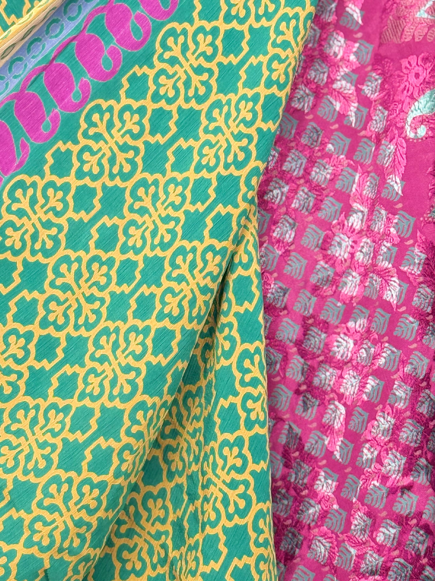 Vintage Saree Silk Wrap Skirt