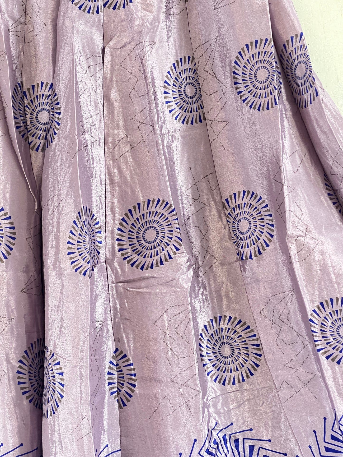 Vintage Saree Silk Pleated Skirt