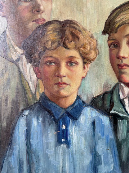 Portrait of Five Children, 1939 | French or Belgian School