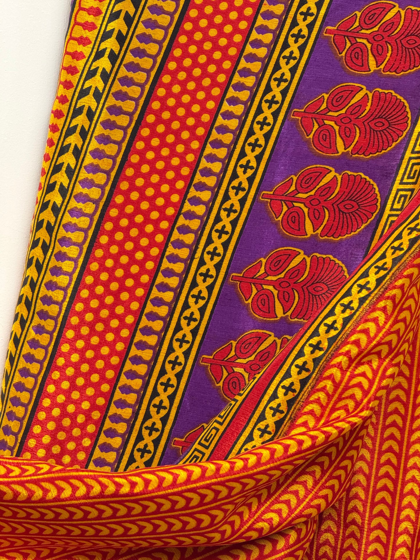 Vintage Pure Silk Saree Fabric