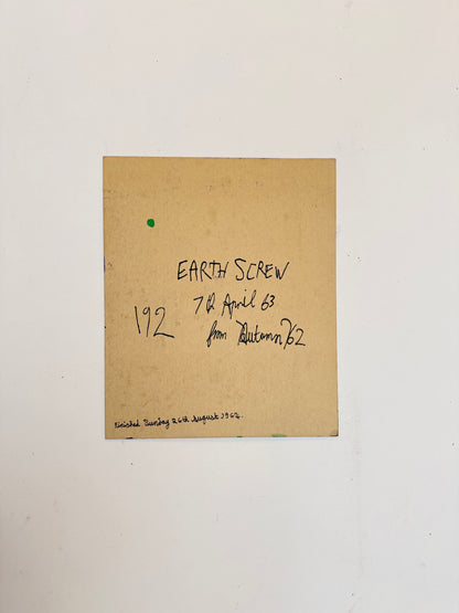 No.192 Earth Screw - PETER CROTTY, British | 1943-present