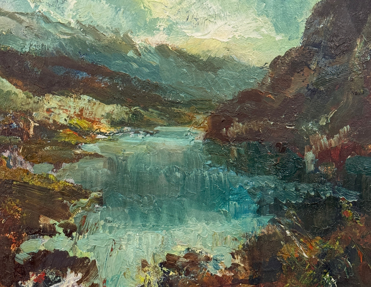 Hamish Lawrie (1919–1987) | Highland Lochan | Original Scottish Oil Painting