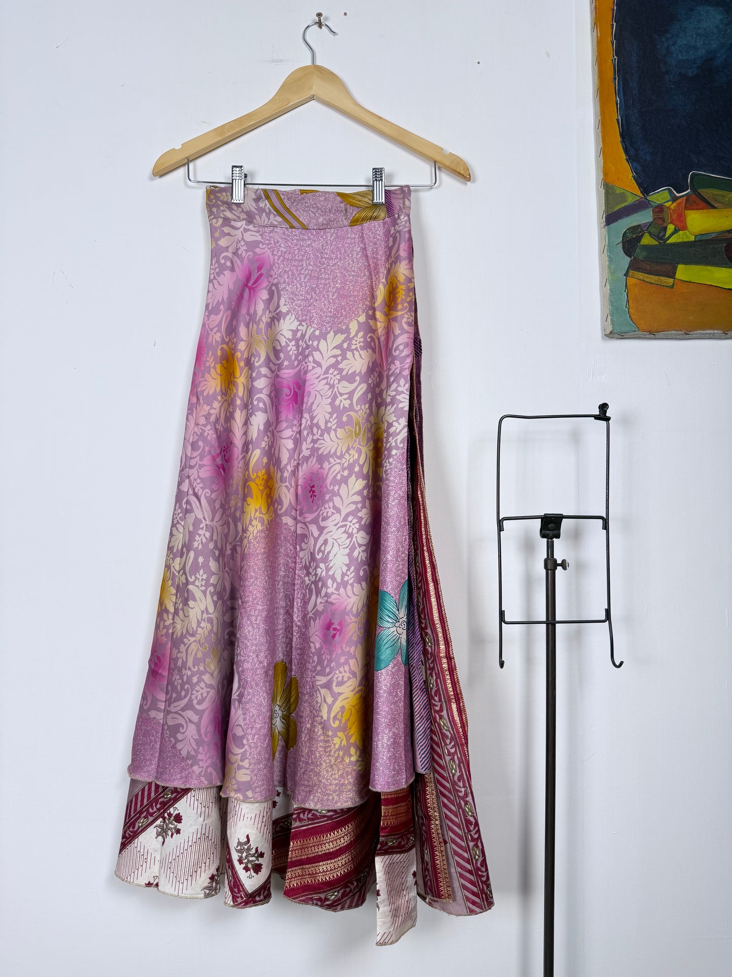 Vintage Saree Silk Wrap Skirt